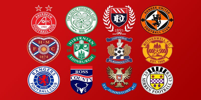 12 đội tham gia Scottish Premiership mùa giải 2024/25