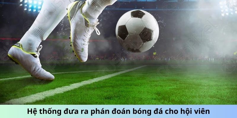 Hệ thống đưa ra phán đoán bóng đá cho hội viên